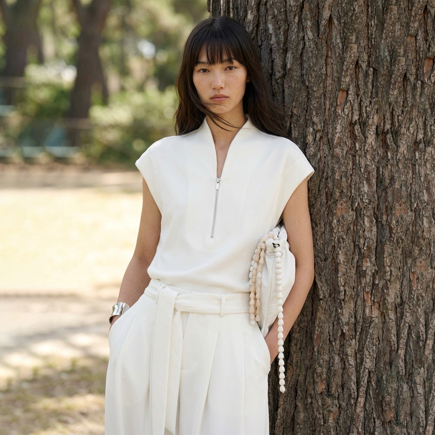 Chinese Zen Collar Sleeveless Minimalist Vest