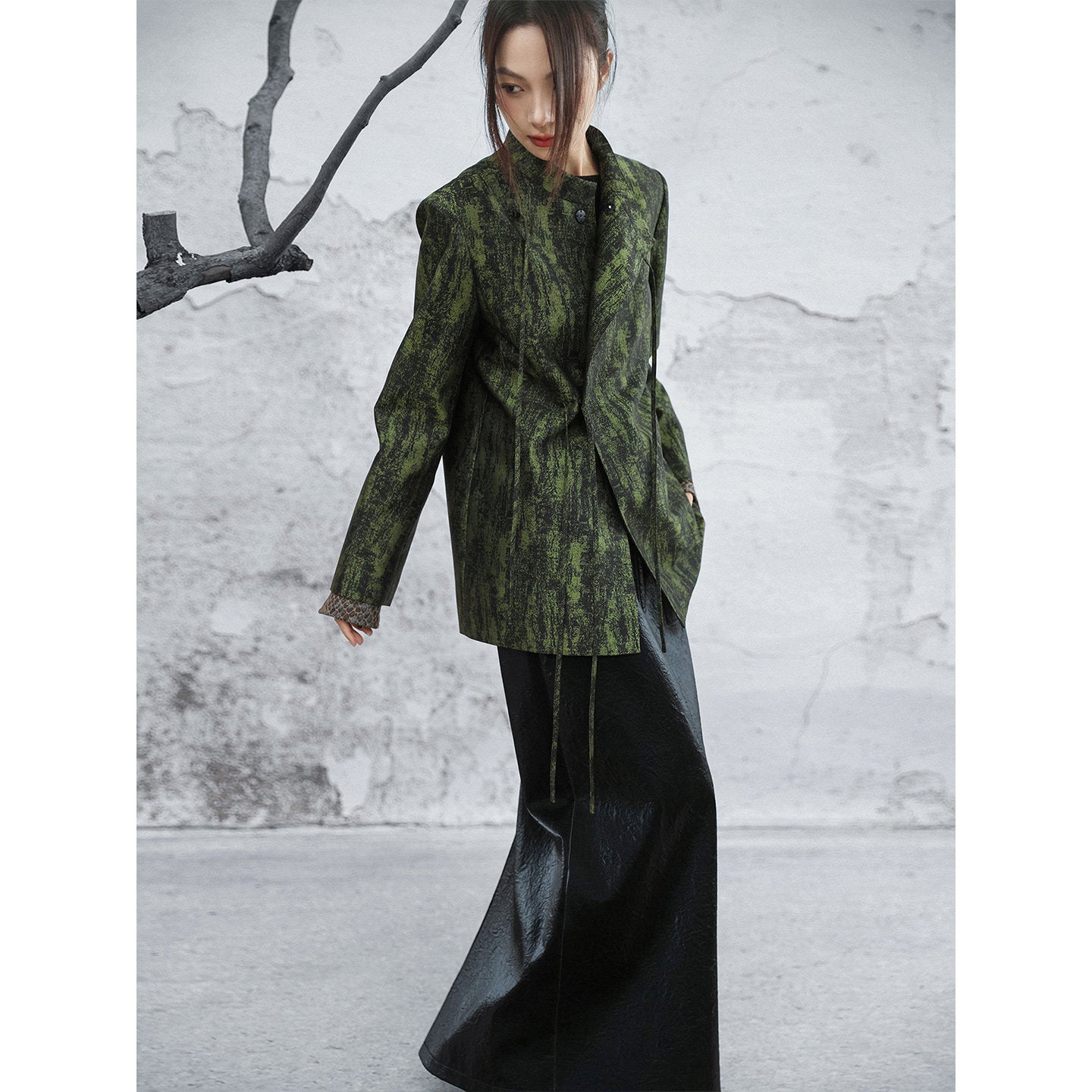 Stand Up Collar Suit Short Jacket