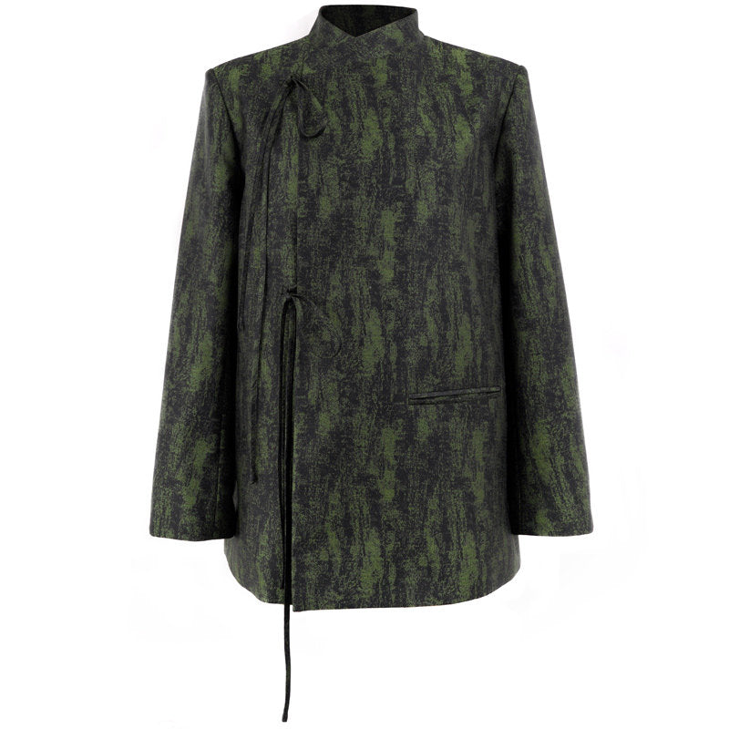 Stand Up Collar Suit Short Jacket