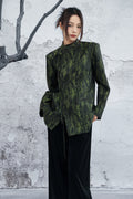 Stand Up Collar Suit Short Jacket
