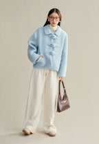 Baby Blue Wool Coat