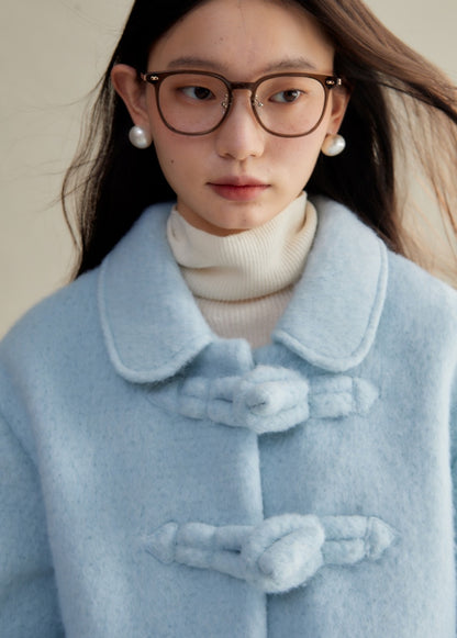 Baby Blue Wool Coat