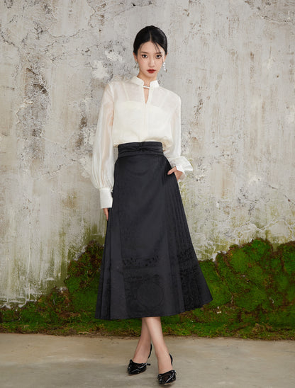 Black Berry Mamian Skirt