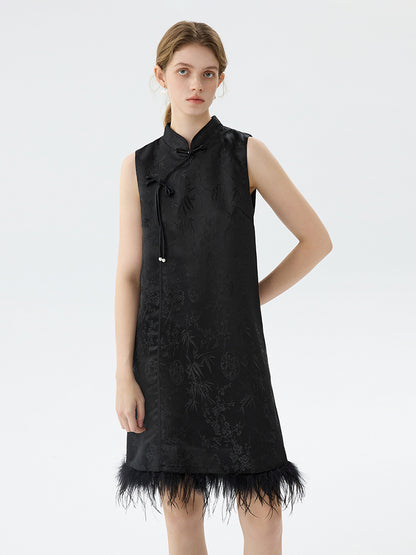 Black Retro Cheongsam