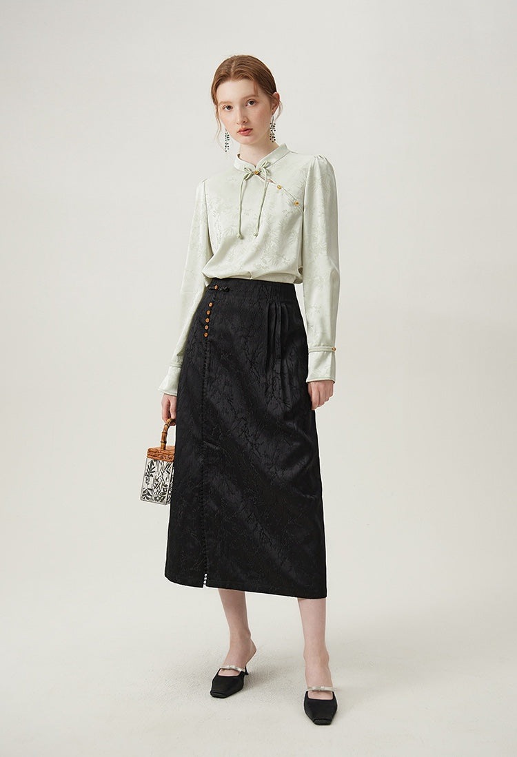 Black Silanen Retro Skirt