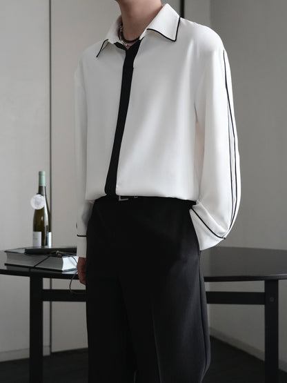 Black & White Contrast Shirt