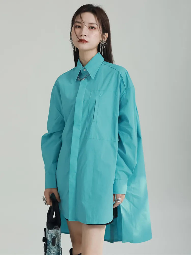 Asymmetrical Long Shirt