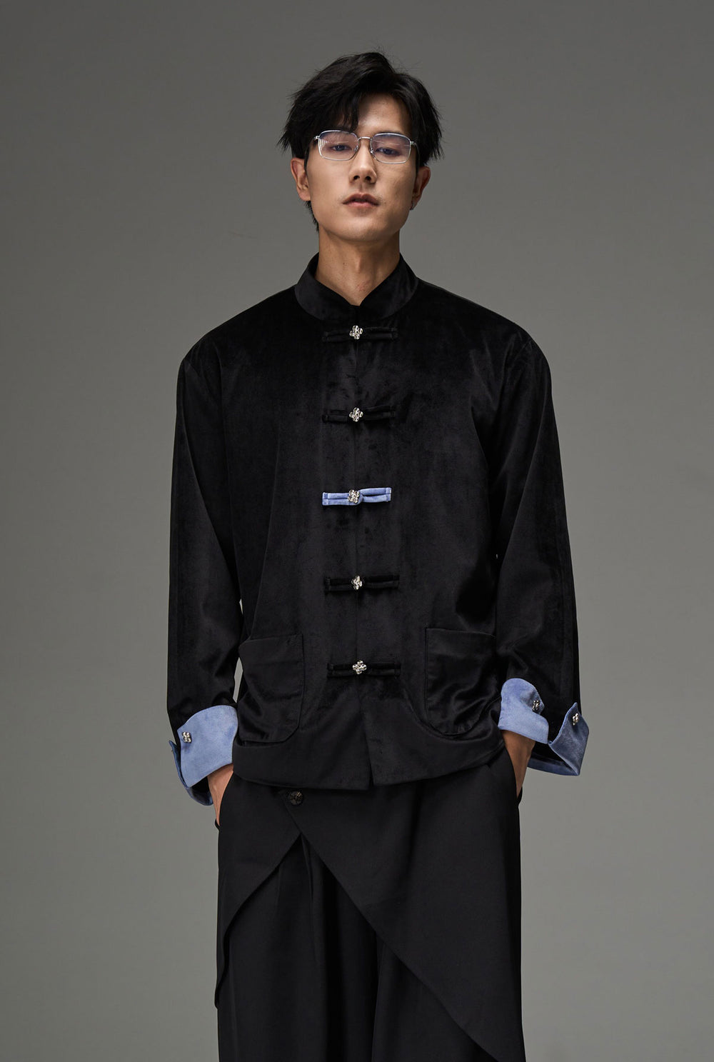 Velvet Disc Button Outerwear