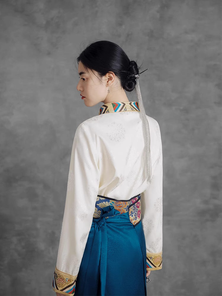 Classic Inheritance Tibetan Skirt Suit Set