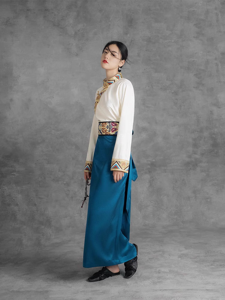 Classic Inheritance Tibetan Skirt Suit Set