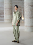 Denim Polo Collar Shirt