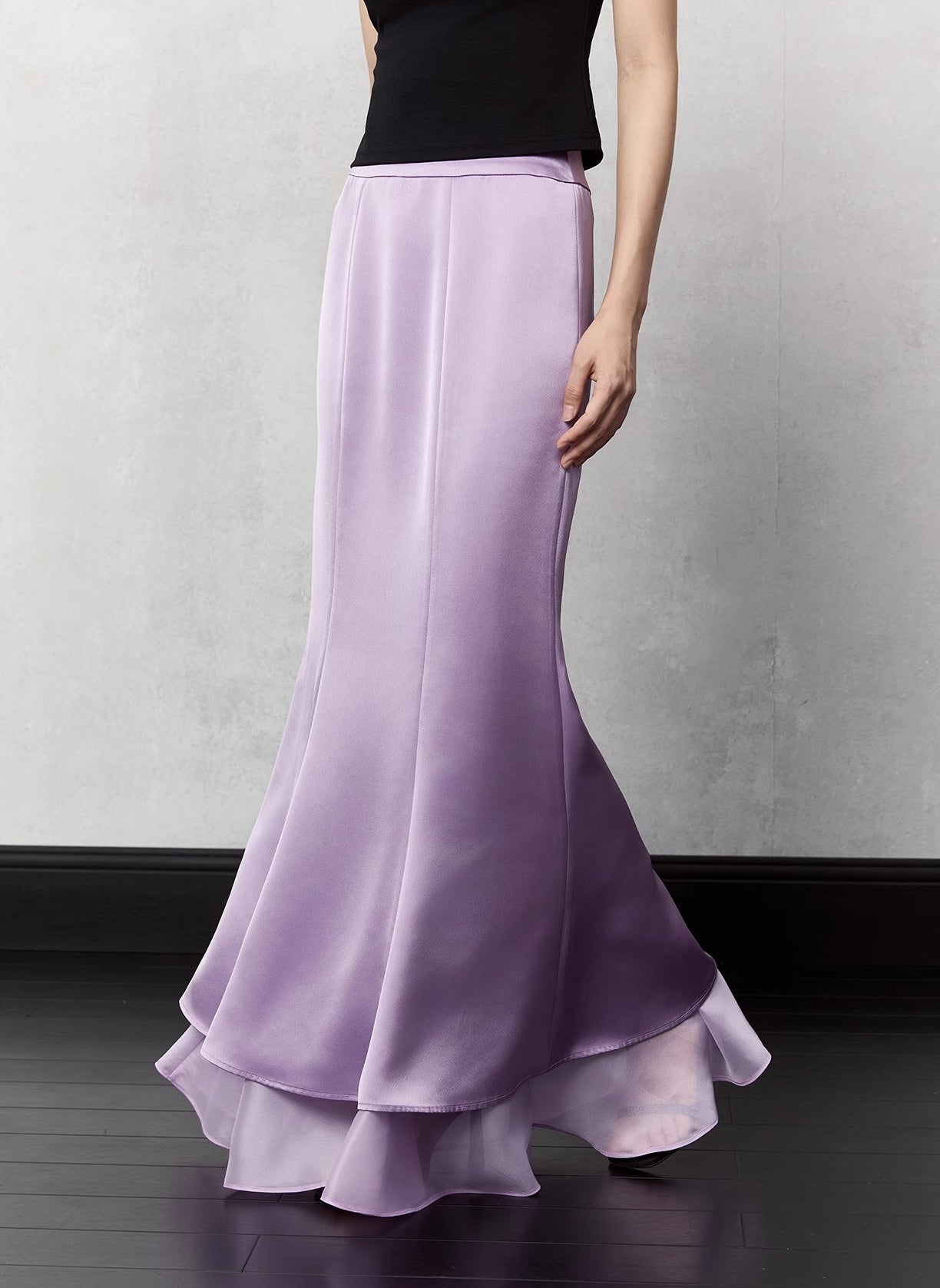 Double-sided Satin Mermaid Skirt