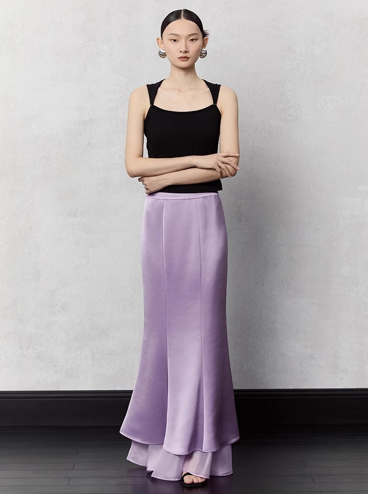 Double-sided Satin Mermaid Skirt