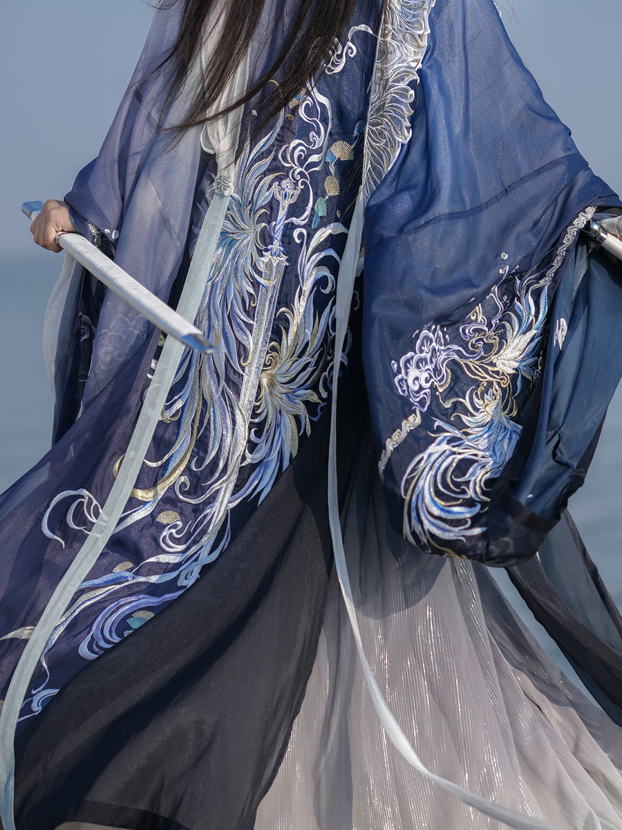 Embroidered Blue Hanfu