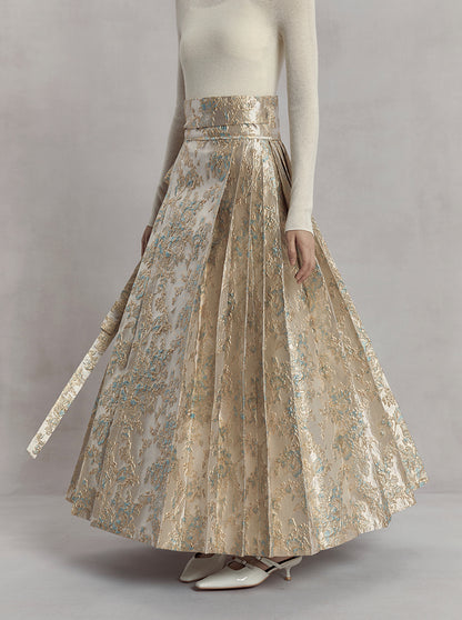 Gold Weaving Feather Mamian Skirt