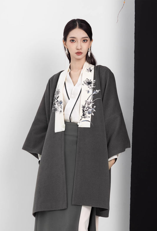 Grey Floral Princess Hanfu Jacket