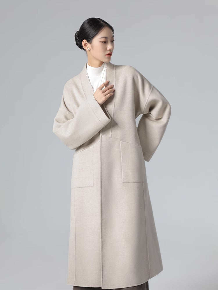 Straight Woollen Coat