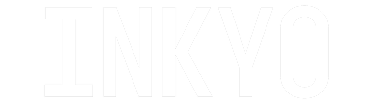 Inkyo white logo. 