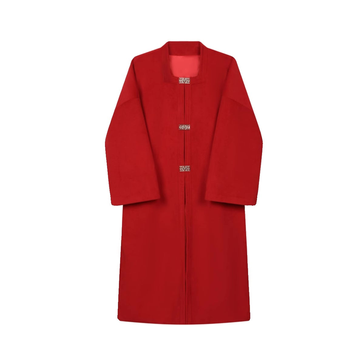 Red Square Collar Ming Coat