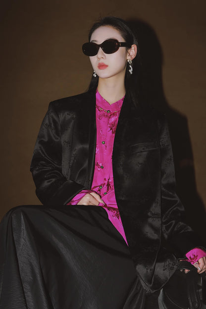 Satin Chinese Suit Jacket