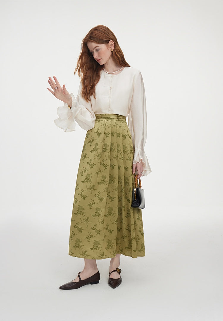 Spring Green Retro Skirt