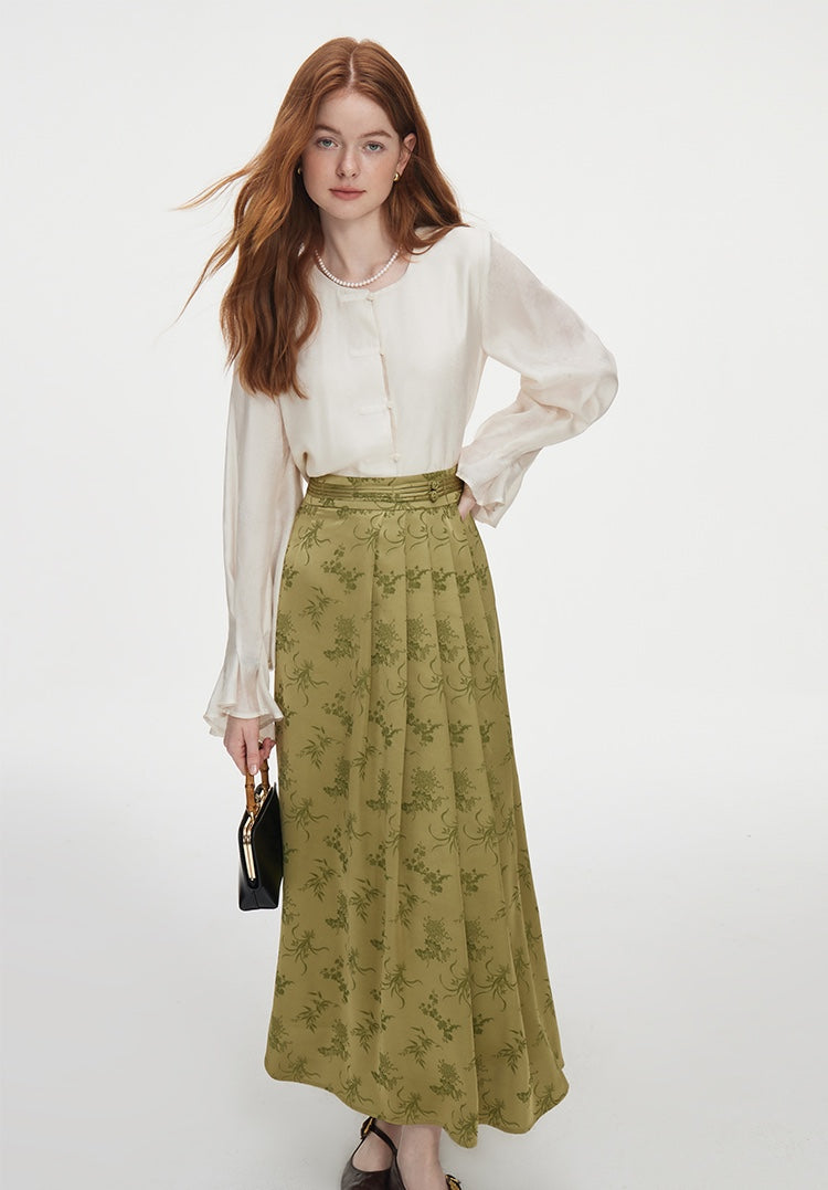 Spring Green Retro Skirt