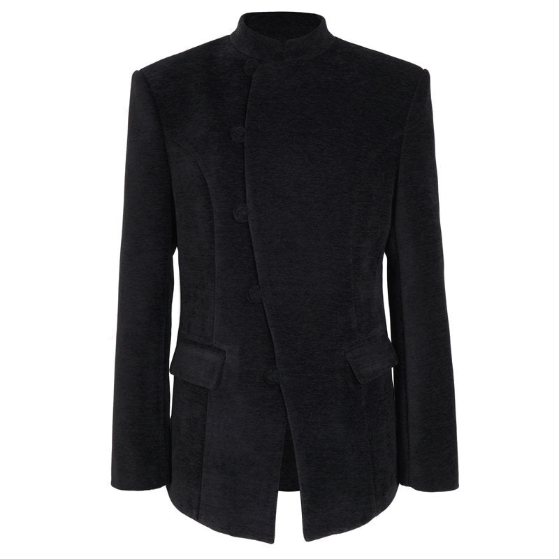 Stand Up Collar Suit Top