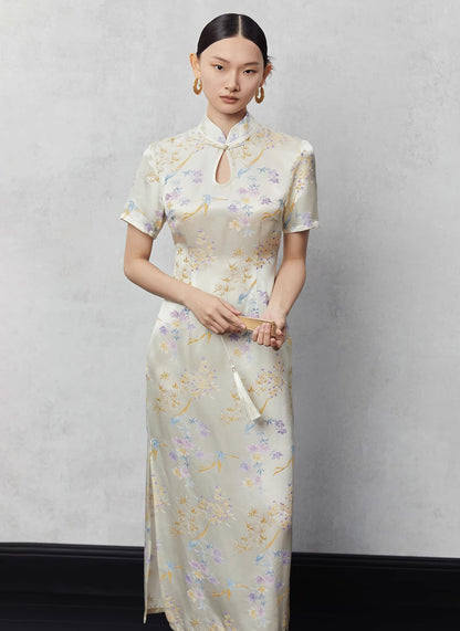 Summer Noble Floral Cheongsam