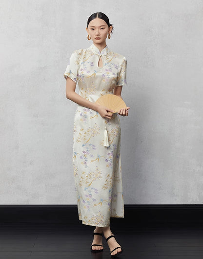 Summer Noble Floral Cheongsam