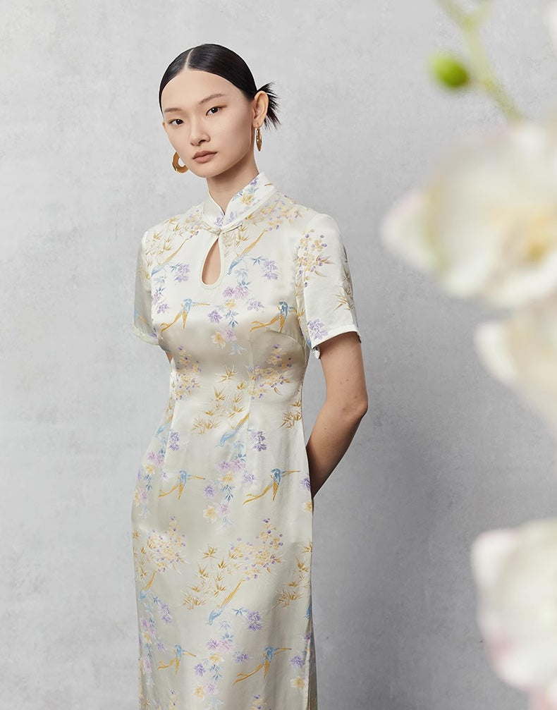 Summer Noble Floral Cheongsam