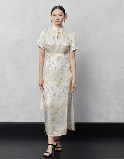 Summer Noble Floral Cheongsam