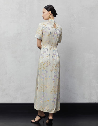 Summer Noble Floral Cheongsam