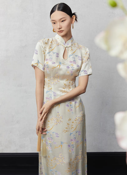 Summer Noble Floral Cheongsam