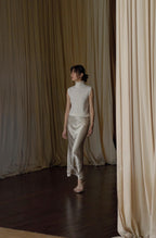 Water Ripple Satin Skirt