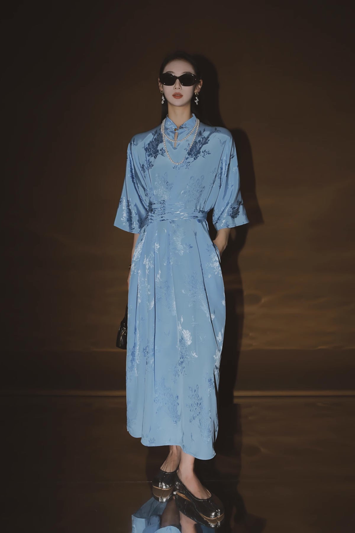 Yunxiang Mist Chinese Dark Pattern Dress