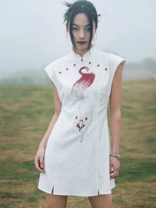 White Phoenix Dress - Inkyo