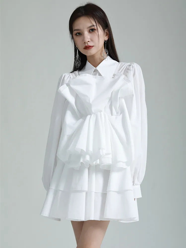 Pleated Shirt Dress