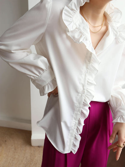 Romantic Ruffles Court Shirt