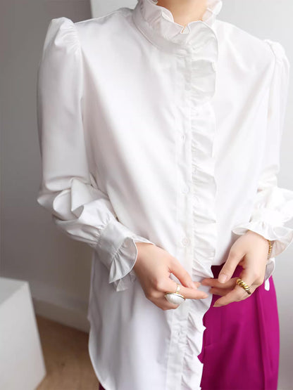 Romantic Ruffles Court Shirt