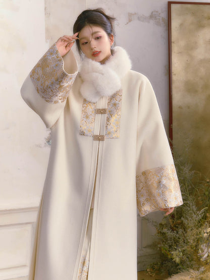 White Wool Overcoat