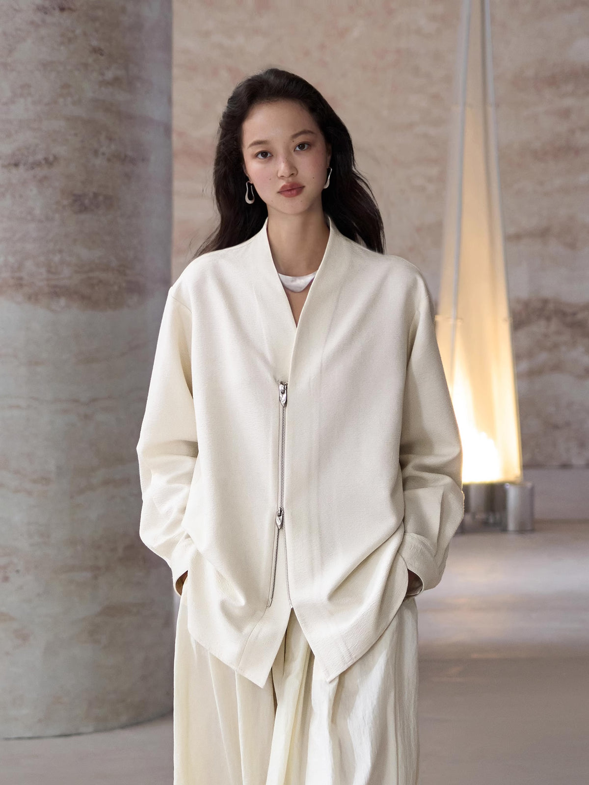 Zen Style Zipper Shirt